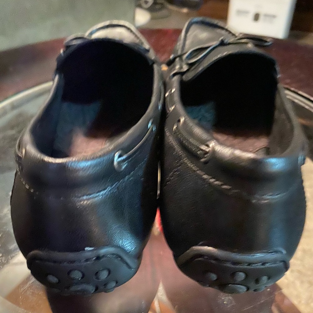 boc Black Leather Slip-On Driving Moccasins - Picture 4 of 5